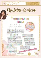 Vista previa - Refuerzo / NEE / Materiales de apoyo - Chuletas de mesa - 12 modelos diferentes - Primaria - Portada