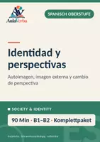 Vorschau - Stundenentwürfe - Identidad y perspectivas | Spanisch Oberstufe | Selbstbild, Fremdbild & Perspektivwechsel | 90 Min - Deckblatt