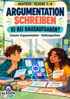 Vorschau - Arbeitsblätter - Argumentieren KI bei Hausaufgaben - Deckblatt