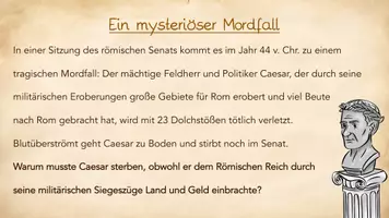 Vorschau - Stundenentwürfe - Römisches Reich - Mystery: Der Mord an Caesar (Geschichte, Klasse 5/6) - Seite 3