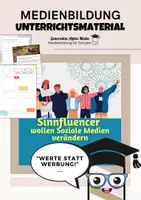 Vorschau - Arbeitsblätter - Sinnfluencer - Influencer - Medienkompetenz - Deckblatt
