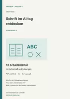 Vorschau - Arbeitsblätter - Schrift im Alltag | Lesen entdecken mit Schildern, Logos & Umweltwörtern - Deckblatt