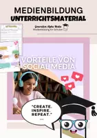 Vorschau - Arbeitsblätter - Vorteile von Sozialen Medien - Medienkomptenz - Deckblatt