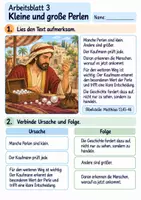 Vorschau - Arbeitsblätter - Jesus erzählt von der kostbaren Perle | Religion Klasse 3 Arbeitsblätter | Evangelische Religionslehre | 10 Arbeitsblätter als PDF - Seite 3