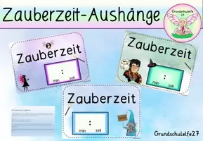 Vorschau - Poster - Zauberzeit sammeln (Wir arbeiten leise und konzentriert) - Deckblatt