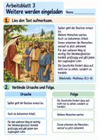 Vorschau - Arbeitsblätter - Jesus erzählt von den Arbeitern im Weinberg | Religion Klasse 3 Arbeitsblätter | Evangelische Religionslehre | 10 Arbeitsblätter als PDF - Seite 3