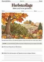 Vorschau - Arbeitsblätter - Herbstcollage Arbeitsheft Klasse 5–6 - Deckblatt