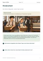 Vorschau - Arbeitsblätter - Kinderarbeit während der Industrialisierung – Wenn Arbeit zum Alltag gehörte - Seite 1