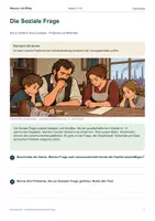 Vorschau - Arbeitsblätter - Die Soziale Frage – Armut, Arbeit & neue Lösungen - Seite 1