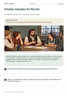 Vorschau - Arbeitsblätter - Gewerkschaften & Sozialreformen – Arbeiter kämpfen für Rechte - Seite 1