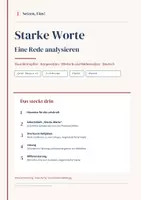 Vorschau - Arbeitsblätter - Eine Rede analysieren – Rhetorische Mittel (Sek II) | Stundenhupferl - Deckblatt