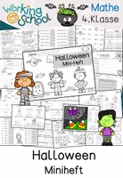 Vorschau - Arbeitsblätter - Halloween Miniheft | Mathe Zahlenraum 100.000 | Klasse 4 #halloweenfreebie - Seite 1