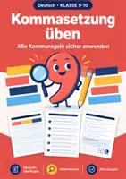 Vorschau - Arbeitsblätter - Kommasetzung üben, Klasse 9-10, Übungsheft - Deckblatt
