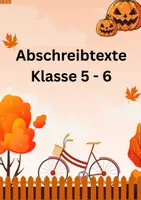 Vorschau - Arbeitsblätter - Abschreibtexte: Klasse 5-6 - Thema Herbst und Halloween - Deckblatt