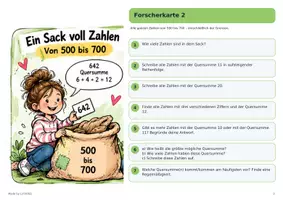 Vorschau - Arbeitsblätter - Ein Sack voll Zahlen – Quersummen entdecken - Seite 3