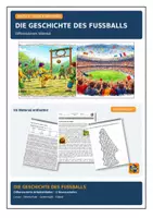 Vorschau - Arbeitsblätter - Lesetext - Die Geschichte des Fußballs - differenziert - Deckblatt