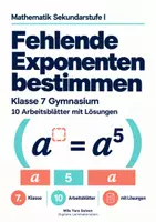 Vorschau - Arbeitsblätter - Fehlende Exponenten bestimmen - Deckblatt
