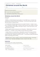 Vorschau - Arbeitsblätter - Christmas around the World – Landeskunde - Seite 1