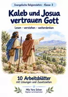 Vorschau - Arbeitsblätter - Kaleb und Josua vertrauen Gott | Religion Klasse 3 Arbeitsblätter | Evangelische Religionslehre | 10 Arbeitsblätter als PDF - Deckblatt