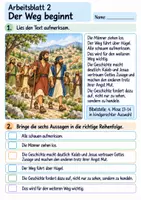 Vorschau - Arbeitsblätter - Kaleb und Josua vertrauen Gott | Religion Klasse 3 Arbeitsblätter | Evangelische Religionslehre | 10 Arbeitsblätter als PDF - Seite 2