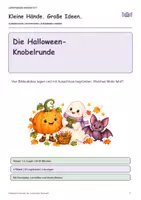 Vorschau - Spiele - Halloween-Bildsudoku: Vier kleine Knobelrätsel - Deckblatt