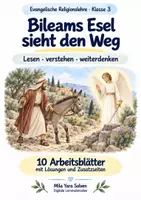 Vorschau - Arbeitsblätter - Bileams Esel sieht den Weg | Religion Klasse 3 Arbeitsblätter | Evangelische Religionslehre | 10 Arbeitsblätter als PDF - Deckblatt