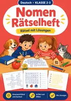 Vorschau - Arbeitsblätter - Nomen, Klasse 2-3, Kreuzworträtsel - Deckblatt