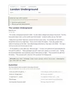 Vorschau - Arbeitsblätter - London Underground – Landeskunde Englisch - Seite 1