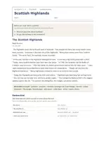 Vorschau - Arbeitsblätter - Scottish Highlands – Landeskunde Englisch - Seite 1