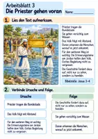Vorschau - Arbeitsblätter - Josua erinnert am Jordan | Religion Klasse 3 Arbeitsblätter | Evangelische Religionslehre | 10 Arbeitsblätter als PDF - Seite 3