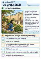 Vorschau - Arbeitsblätter - Rahab hilft den Kundschaftern | Religion Klasse 3 Arbeitsblätter | Evangelische Religionslehre | 10 Arbeitsblätter als PDF - Seite 2