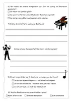 Vorschau - Arbeitsblätter - Quiz zur "Beethoven-Reportage" (mit Lösung) - Seite 1