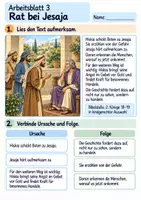 Vorschau - Arbeitsblätter - Hiskia betet um Hilfe | Religion Klasse 3 Arbeitsblätter | Evangelische Religionslehre | 10 Arbeitsblätter als PDF - Seite 3