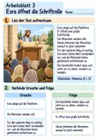 Vorschau - Arbeitsblätter - Esra liest Gottes Wort | Religion Klasse 3 Arbeitsblätter | Evangelische Religionslehre | 10 Arbeitsblätter als PDF - Seite 3