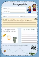 Vorschau - Merkblätter - Lerngespräch (Dokumentationsblatt) mit Gesprächskärtchen - Seite 1