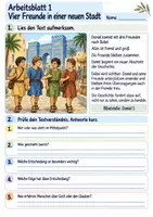 Vorschau - Arbeitsblätter - Daniel und seine Freunde halten zusammen | Religion Klasse 3 Arbeitsblätter | Evangelische Religionslehre | 10 Arbeitsblätter als PDF - Seite 1