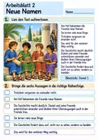 Vorschau - Arbeitsblätter - Daniel und seine Freunde halten zusammen | Religion Klasse 3 Arbeitsblätter | Evangelische Religionslehre | 10 Arbeitsblätter als PDF - Seite 2