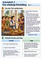Vorschau - Arbeitsblätter - Daniel und seine Freunde halten zusammen | Religion Klasse 3 Arbeitsblätter | Evangelische Religionslehre | 10 Arbeitsblätter als PDF - Seite 3