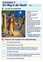 Vorschau - Arbeitsblätter - Jesus begegnet Nikodemus | Religion Klasse 3 Arbeitsblätter | Evangelische Religionslehre | 10 Arbeitsblätter als PDF - Seite 2