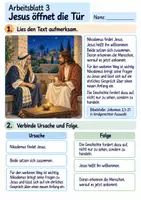 Vorschau - Arbeitsblätter - Jesus begegnet Nikodemus | Religion Klasse 3 Arbeitsblätter | Evangelische Religionslehre | 10 Arbeitsblätter als PDF - Seite 3