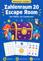 Vorschau - Arbeitsblätter - Zahlenraum 20 Escape Room, Klasse 1 - Deckblatt