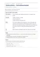 Vorschau - Arbeitsblätter - Schreibwerkstatt Englisch – Unterstufe - Seite 1