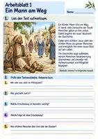 Vorschau - Arbeitsblätter - Jesus hilft einem blinden Mann | Religion Klasse 3 Arbeitsblätter | Evangelische Religionslehre | 10 Arbeitsblätter als PDF - Seite 1