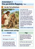 Vorschau - Arbeitsblätter - Jesus hilft einem blinden Mann | Religion Klasse 3 Arbeitsblätter | Evangelische Religionslehre | 10 Arbeitsblätter als PDF - Seite 3