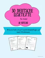 Vorschau - Arbeitsblätter - 30 Lesetexte für Kinder - A1 Niveau, DaF/DaZ - Deckblatt