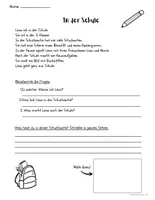 Vorschau - Arbeitsblätter - 30 Lesetexte für Kinder - A1 Niveau, DaF/DaZ - Seite 2