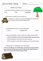 Vorschau - Arbeitsblätter - Quiz zum Wald-Reportage (mit Lösung) - Seite 2