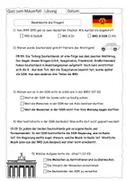 Vorschau - Arbeitsblätter - Quiz zur Mauerfall-Reportage (DDR) - (mit Lösung) - Seite 2