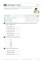 Vorschau - Arbeitsblätter - Wortarten Wochenplan, Klasse 3-4, 4 Pläne - Seite 3