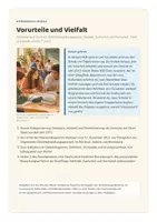 Vorschau - Unterrichtsreihen - Vorurteile und Vielfalt: Stereotyp, Diskriminierung, Gleichbehandlungsgesetz – Ethik/Politik Klasse 7/8 - gymnasiales Niveau | Gymnasium, E-Kurs - Seite 1
